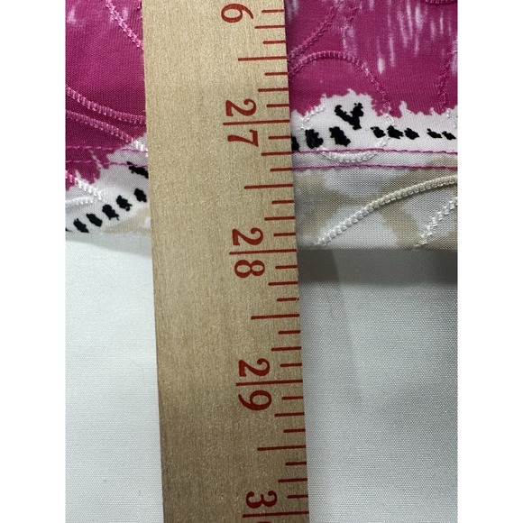 JM Collection Top XL Cute Floral Stretch Knit Short Sleeve Shirt Blouse Pink - Picture 8 of 8